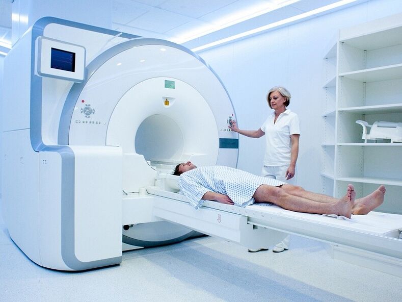 MRI diagnosis of discharge during excitation