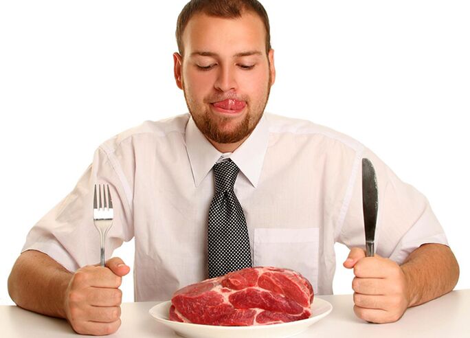 Red meat in men's diet